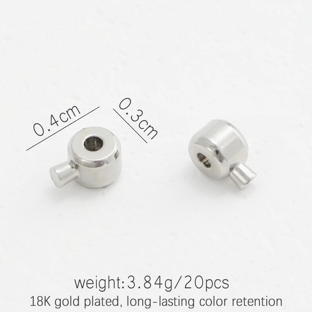 DARENLI 20 шт. позолоченные латунные бусины-разделители с застежкой DIY аксессуары для
