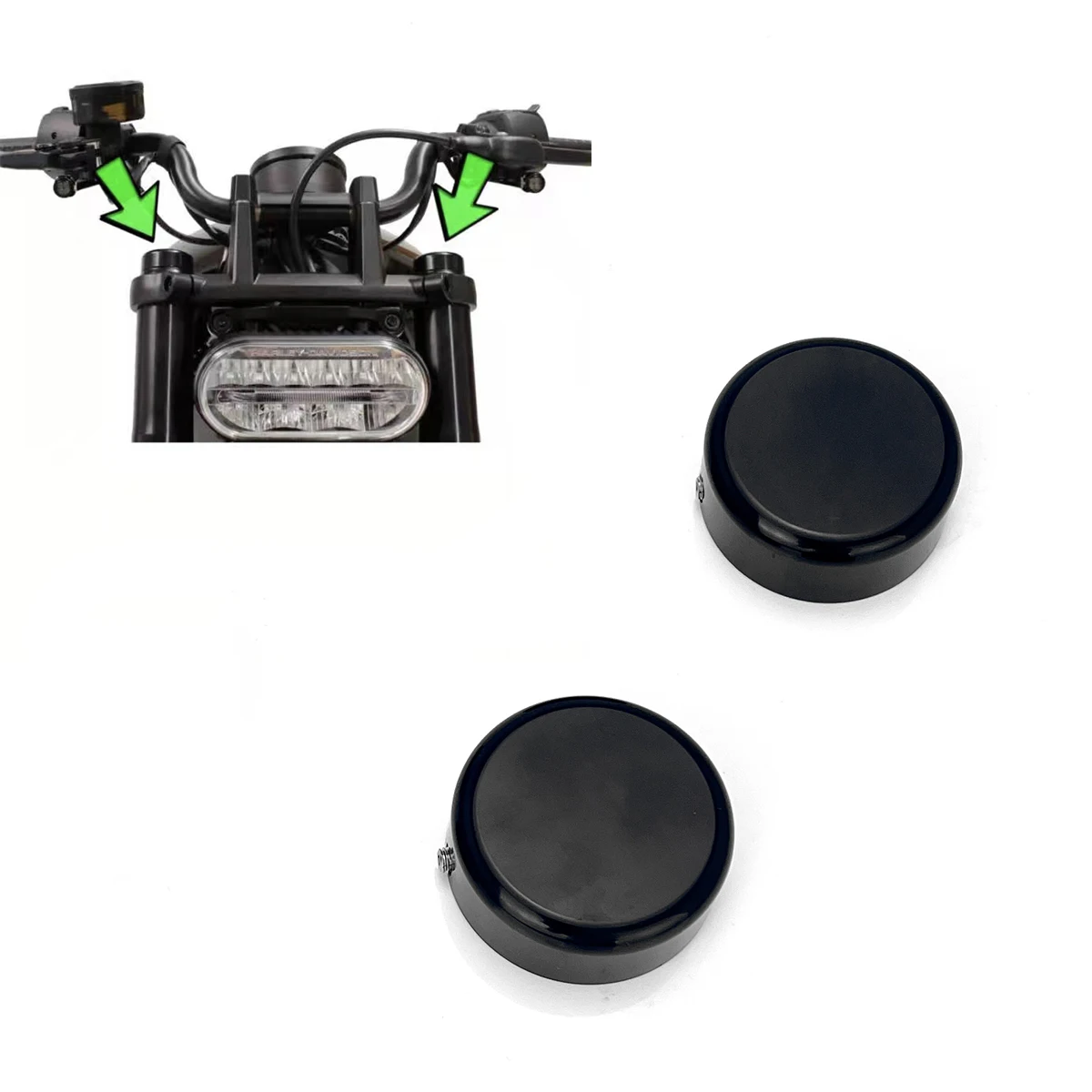 Верхняя крышка штока вилки мотоцикла черная для harley Sportster S 1250 RH1250 2022 2021