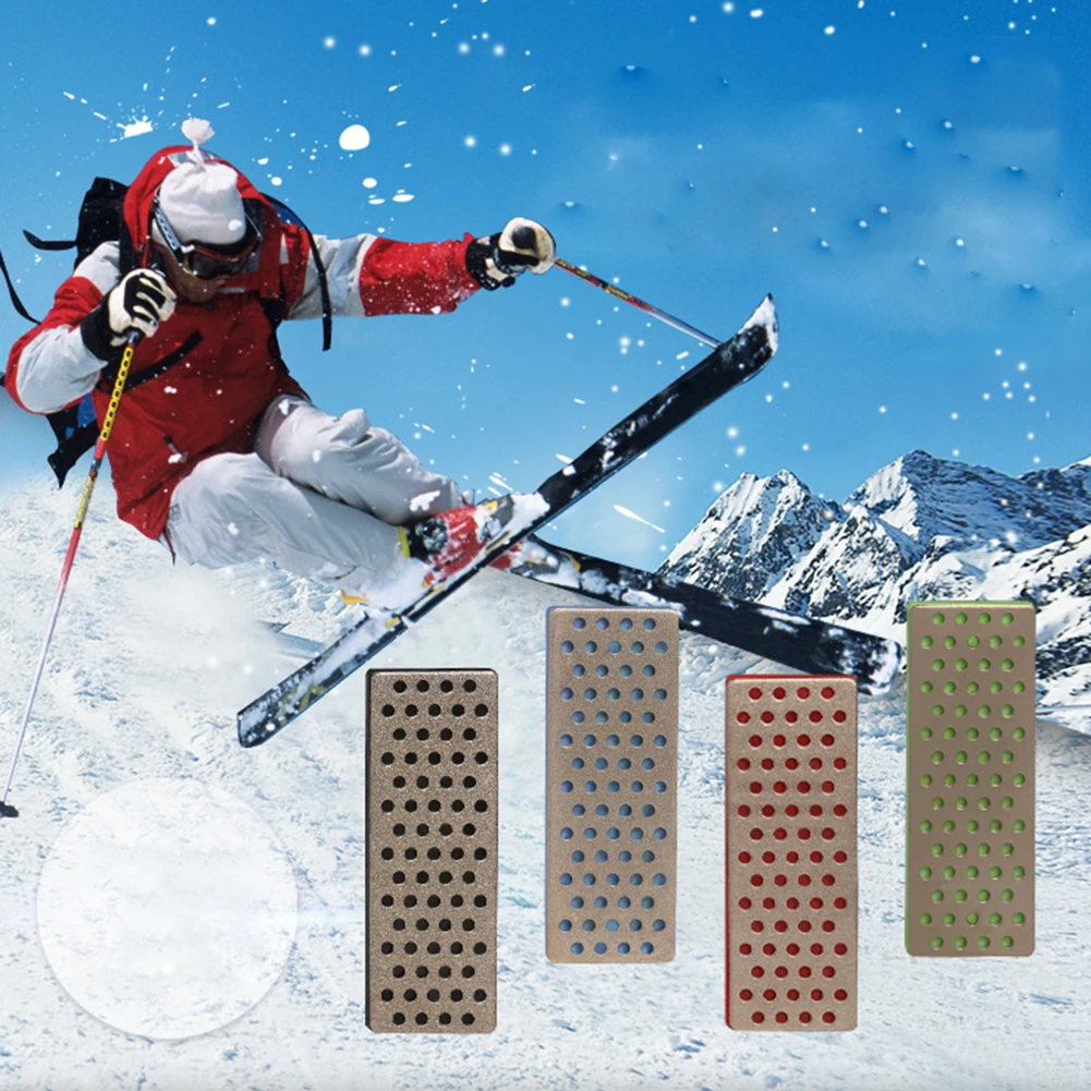 

4 pcs set Diamond Sharpening Stones 1000 500 360 240 Grit Sharpening Stones for Skiing Ice Snowboard Ski Edges Skiing Sharpeners
