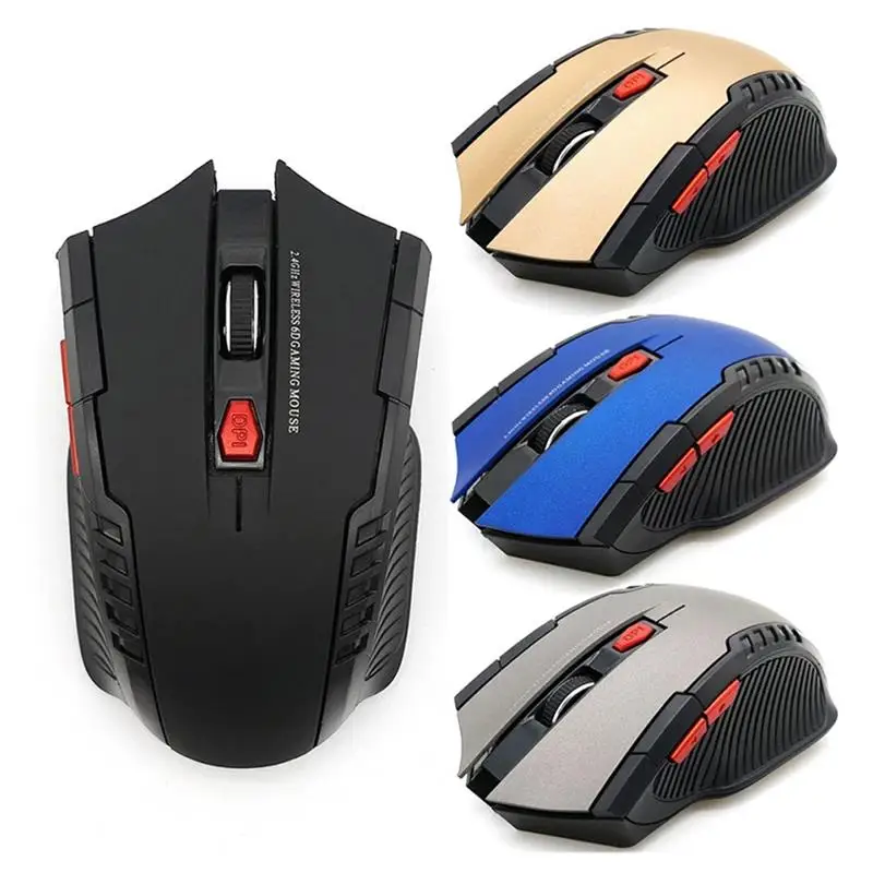 Беспроводная оптическая мышь 1600DPI 6 кнопок 2 4 ГГц