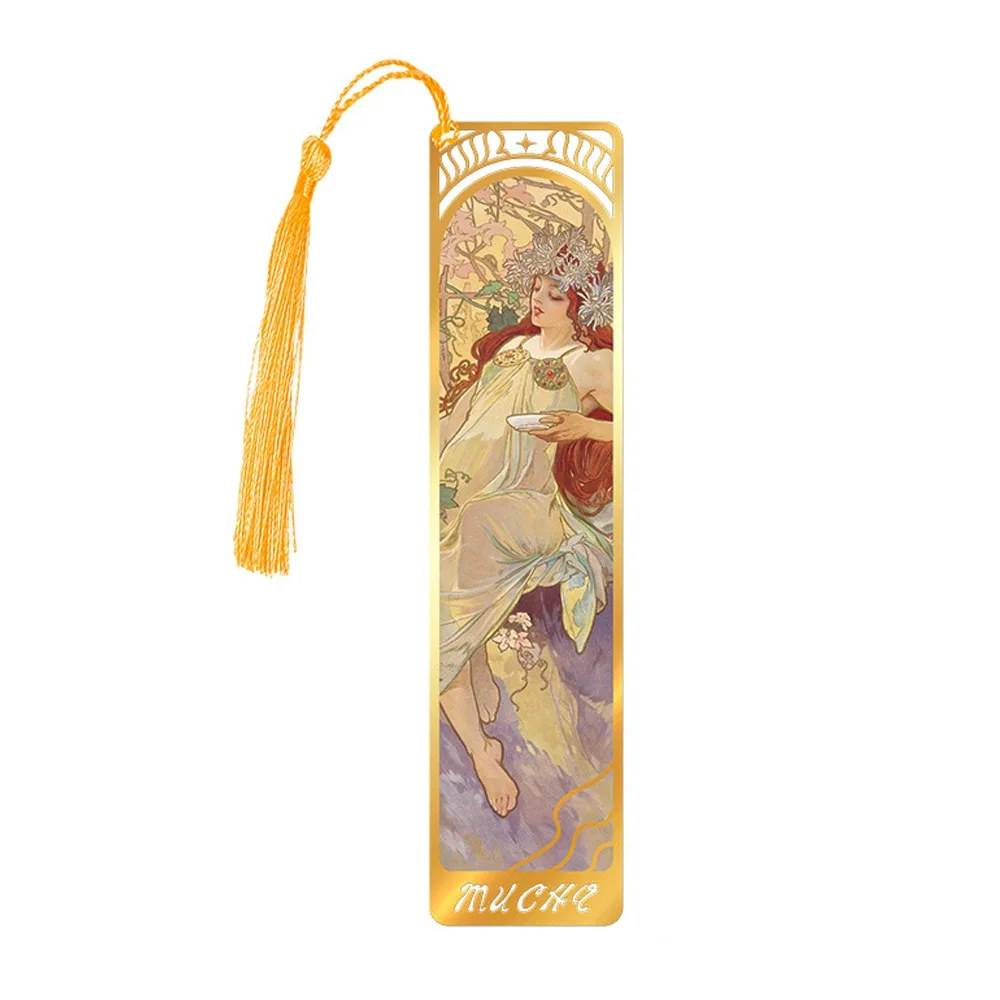 

Металлические закладки Mucha