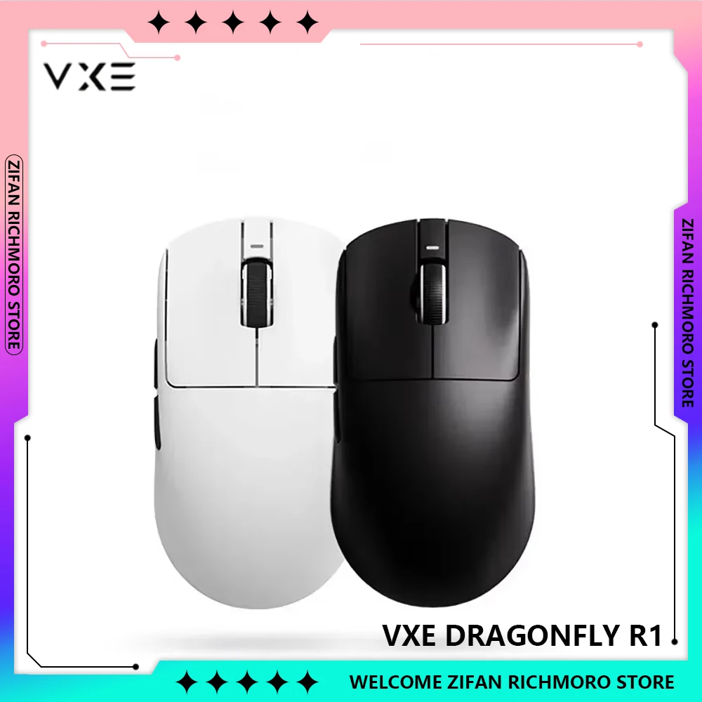 Vgn Vxe Dragonfly R1 Se Pro Max Paw3395 Игровые аксессуары для ПК Легкая мышь Bluetooth Беспроводная