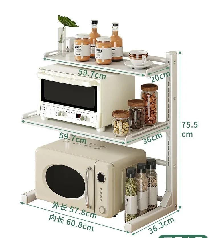2/3 уровневый держатель регулируемый стеллаж для микроволновой печи