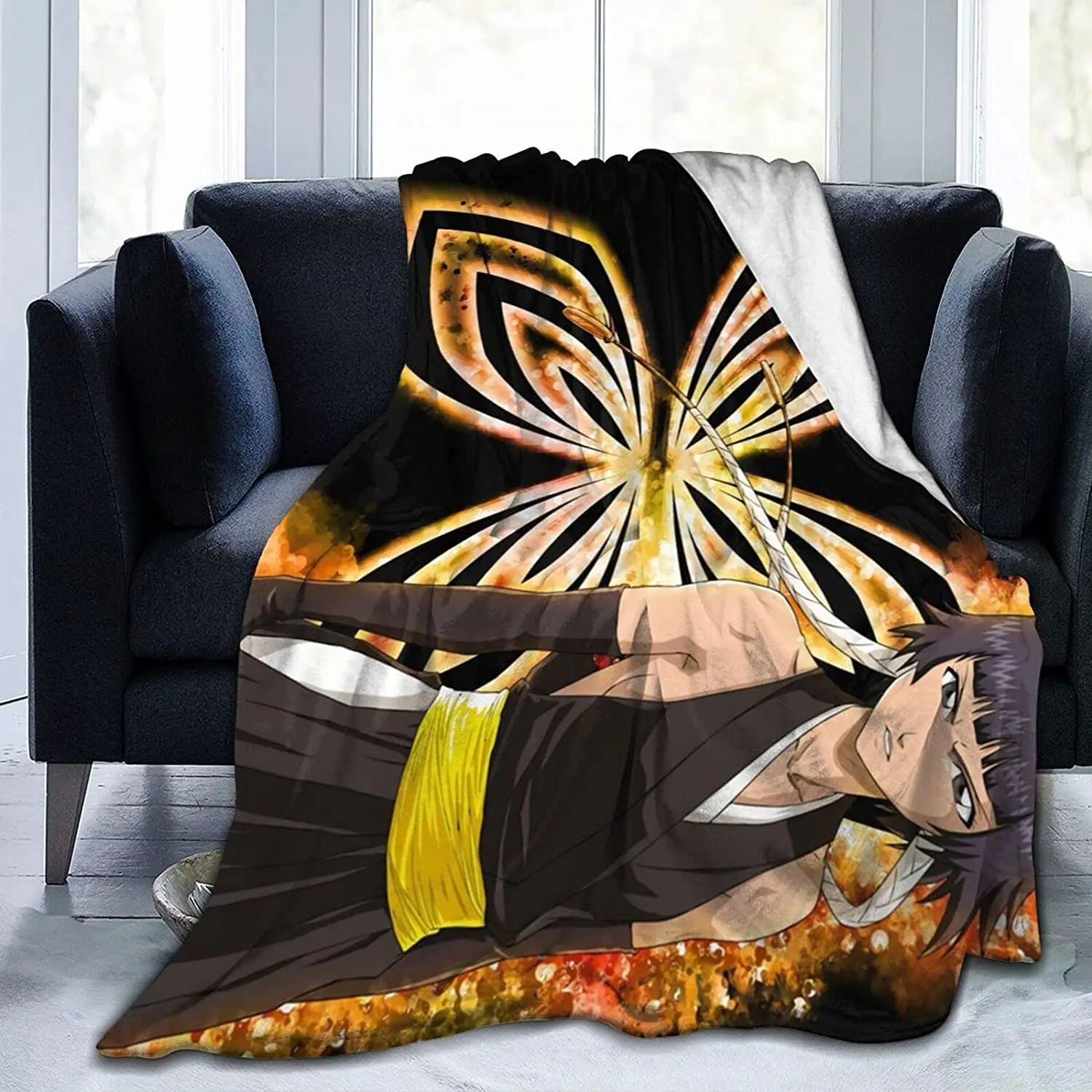 

Soifon Fluffy Soft and Comfortable Blanket, Anime Warm Embrace of Sympathy