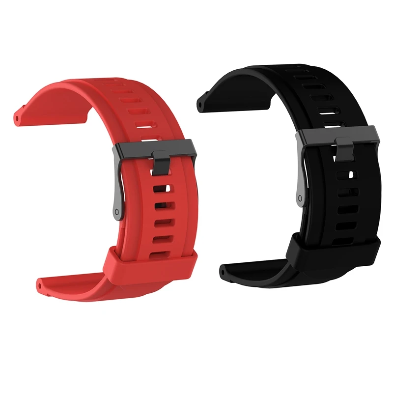 

Silicone Band Unisex Length Adjustable Replacement Strap Wristband For Suunto Traverse Sport Smart Watch