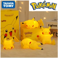 original pokemon kawaii pikachu cartoon soft light bedroom bedside night light ornaments childrens luminous toys christmas gift