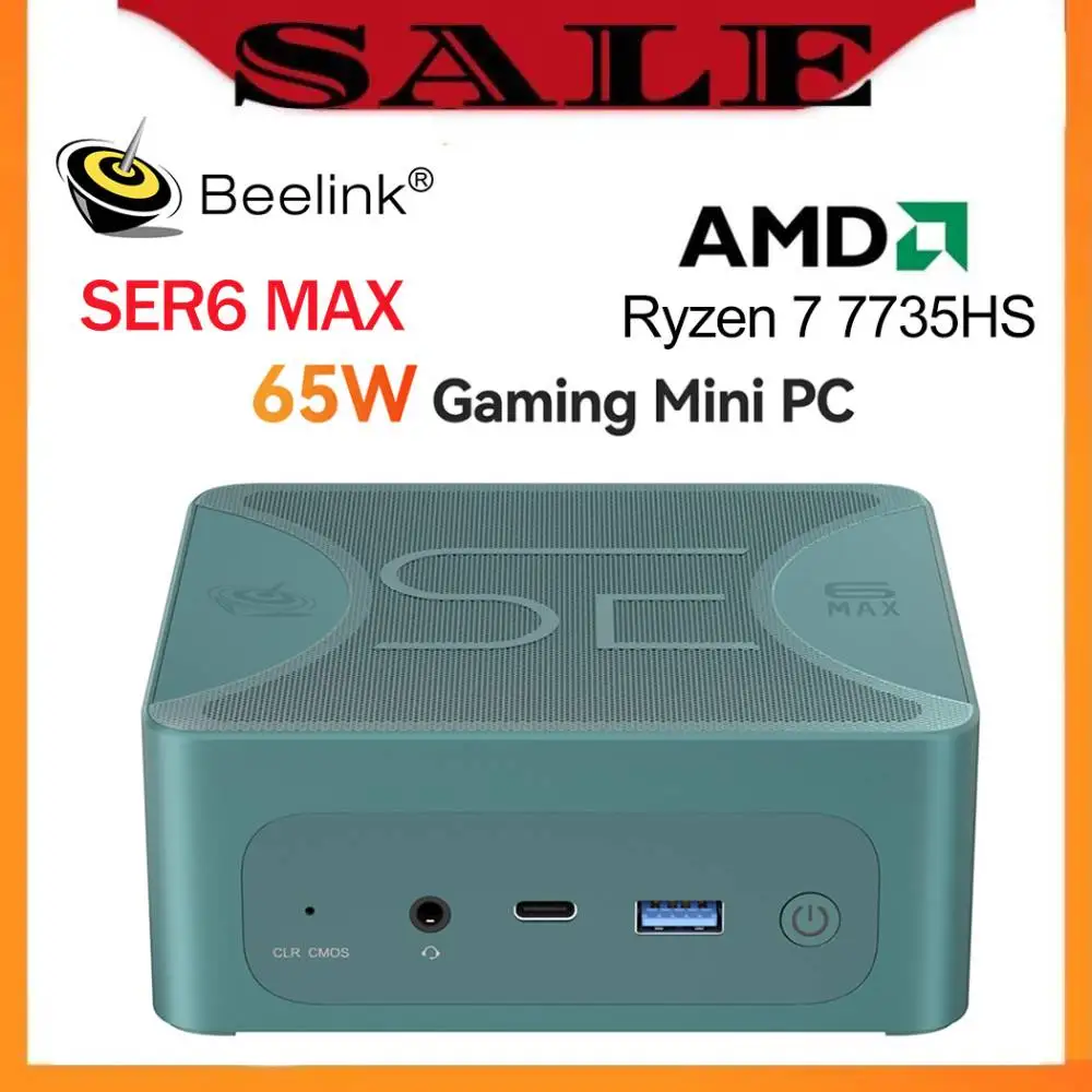 

Beelink Mini PC AMD Ryzen 9 6900HX 7 7735HS 5800H 5700U 5 5560U SER6 MAX SER5 Pro Gaming Home Desktop Computer WiFi6 DDR5 SSD