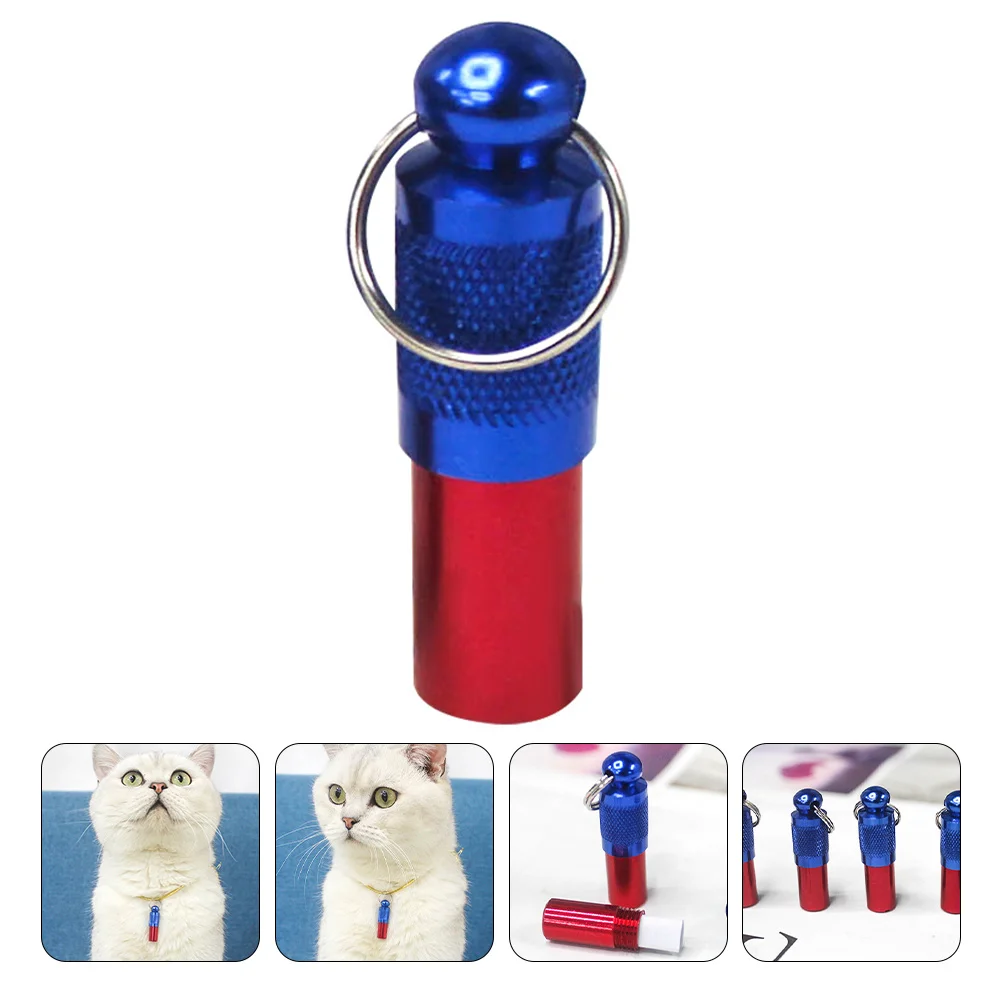 

Tag Pet Dog Id Identity Collar Pendant Tube Tagspuppy Anti Lost Animal Diy Capsule Stainless Steel Bottle Waterproof