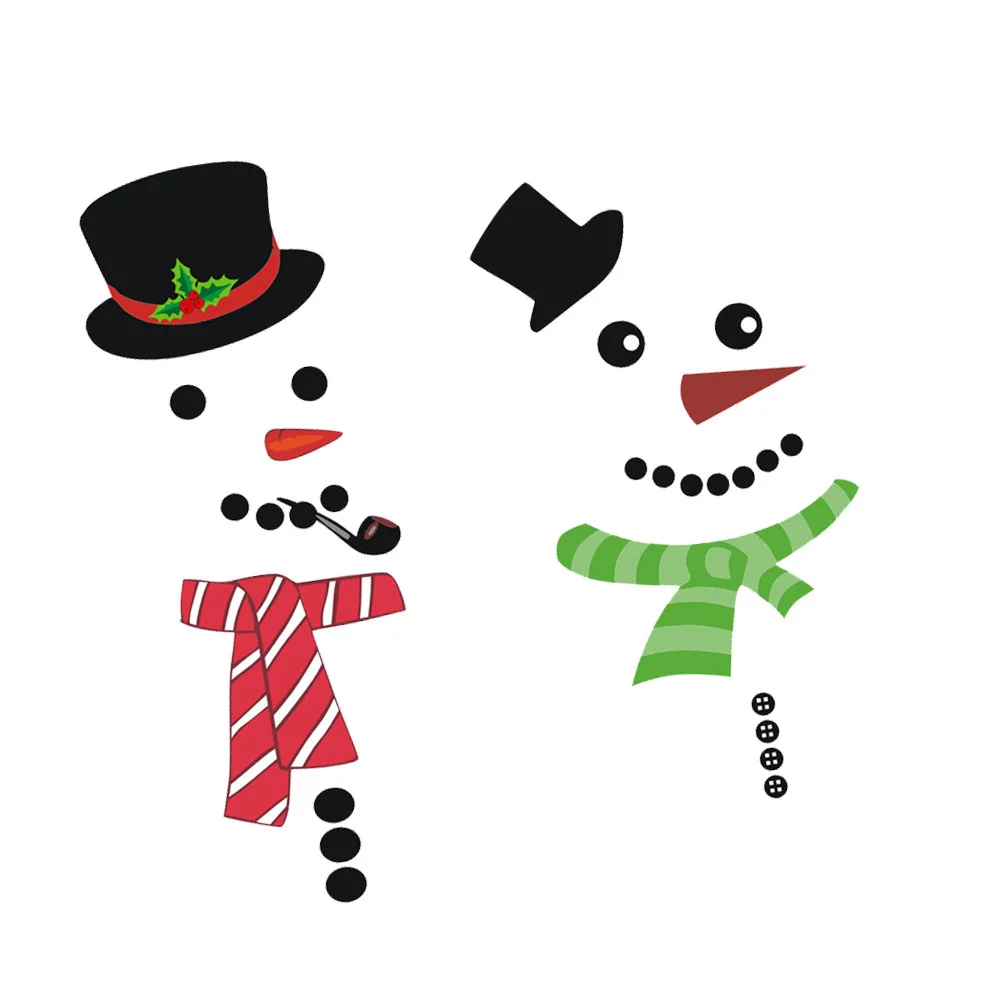 

Christmas Refrigerator Sticker Magnets Snowman Fridge Stickers Wallmagnet Decoration Decal Window Door Garage Decorations Decals