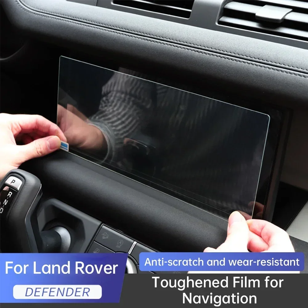 Фото Защитная пленка для GPS-навигатора Land Rover Defender 90 110, антицарапийная закаленная пленка для ЖК-экрана, аксессуары для интерьера автомобиля №5