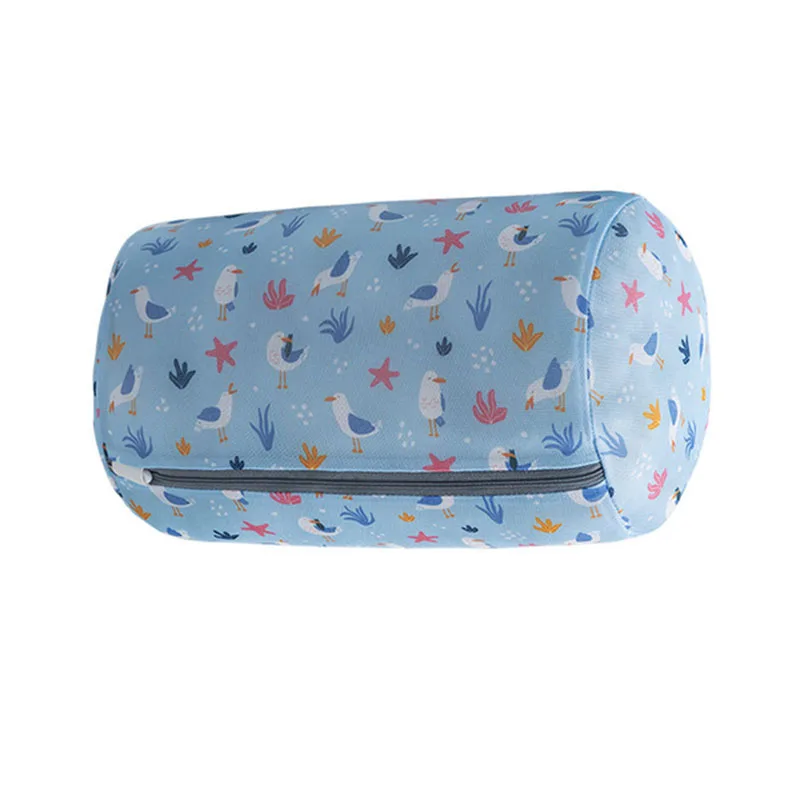 

Привлекательные поэтические мешки для стирки для стиральных машин, синие птицы и деревья, красивые узоры, уход за одеждой, сетка для домашней стирки