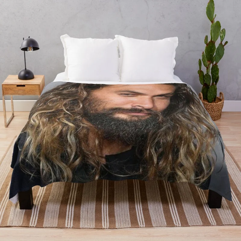

jason momoa Throw Blanket Fleece Bkanket