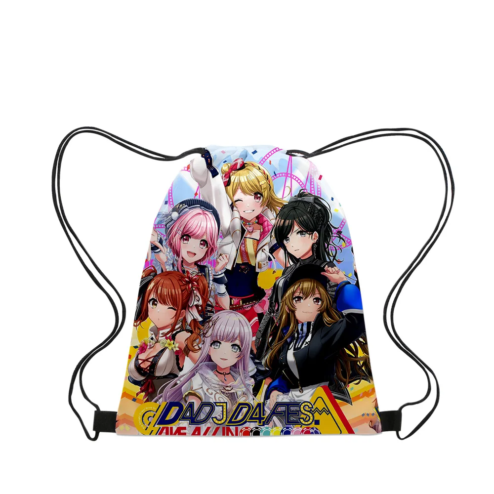 D4DJ All Mix Аниме 2023 новые сумки тканевая Холщовая Сумка на шнурке для женщин и мужчин