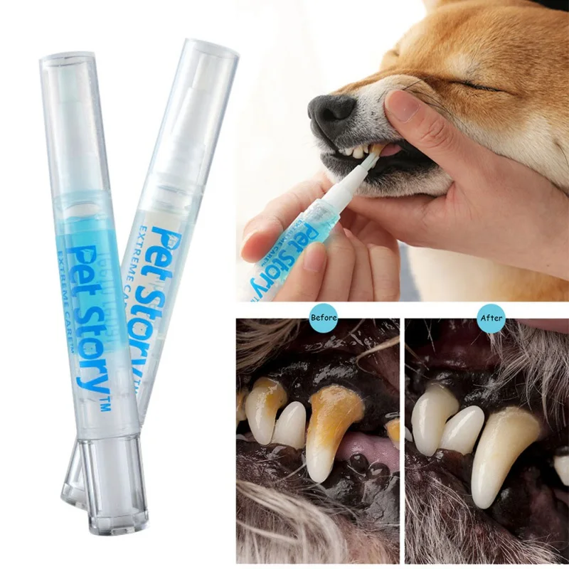 5ml Dog Cat Teeth Cleaning Pen Pet Beauty Toothbrush Clean Kit Tartar Dental Stone Accessories |