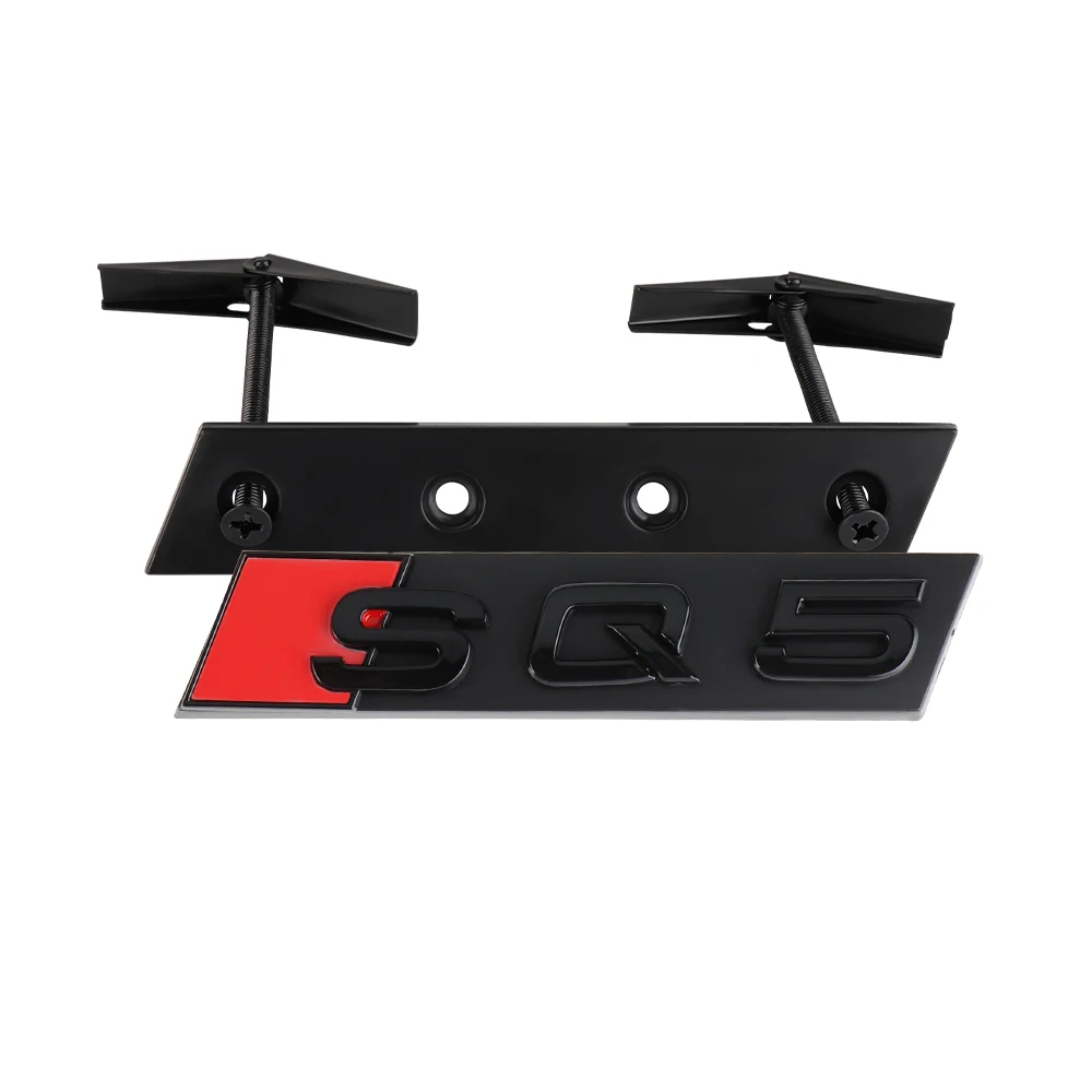 

Наклейка из АБС-пластика, Стайлинг автомобиля, капот, передняя решетка, эмблема, наклейка, украшение, внешние аксессуары для Audi SQ3 SQ4 SQ5 SQ6 SQ7 SQ8