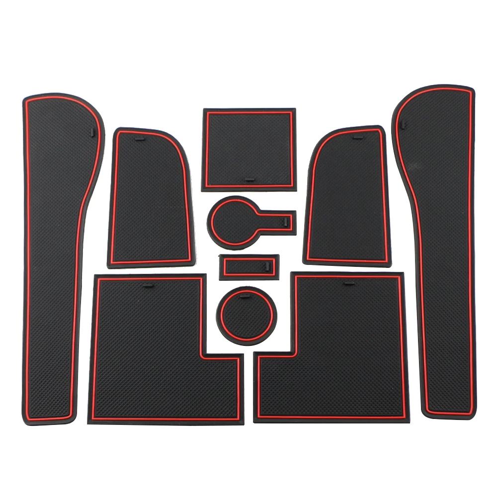 Коврики с пазом для двери автомобиля коврики Volkswagen VW Golf 7 5 MK7 MK7.5 2013-2020 слот дверных