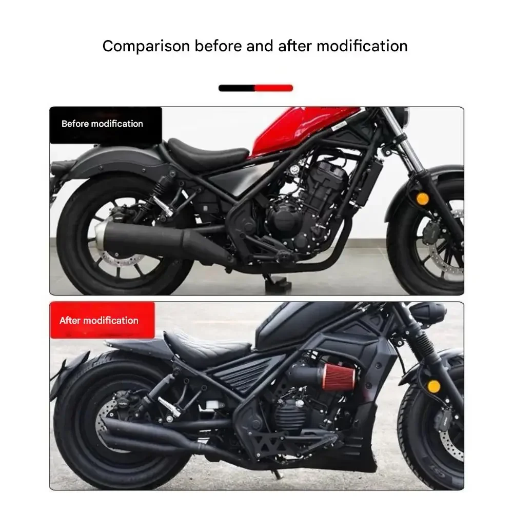 Фото Для выхлопной системы CM300 Modified VH с двойным выходом, задняя секция 1-в-2 для правой стороны Rebel №3