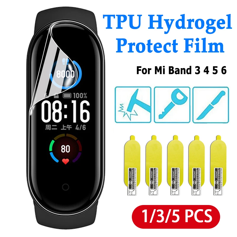 

2022 TPU Hydrogel Protective Film for Xiaomi Mi Band 4 3 Screen Protector