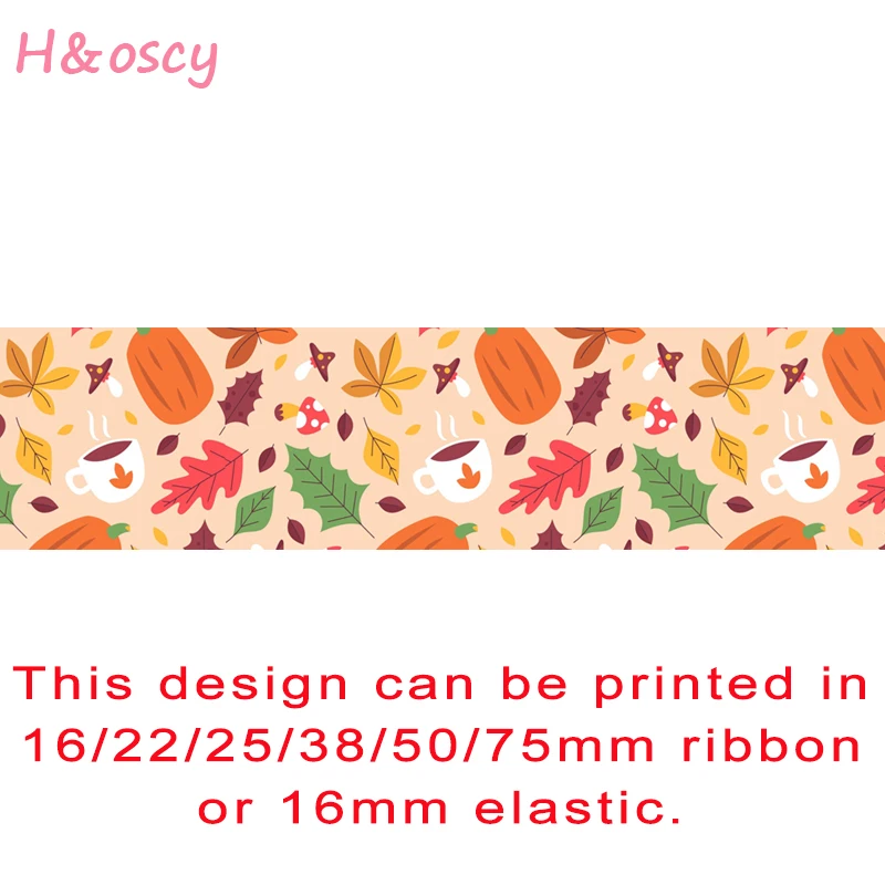 

50 ярдов, корсажная лента с принтом на осень, лента на День Благодарения для праздника, вечеринки, подарочной упаковки, поделки