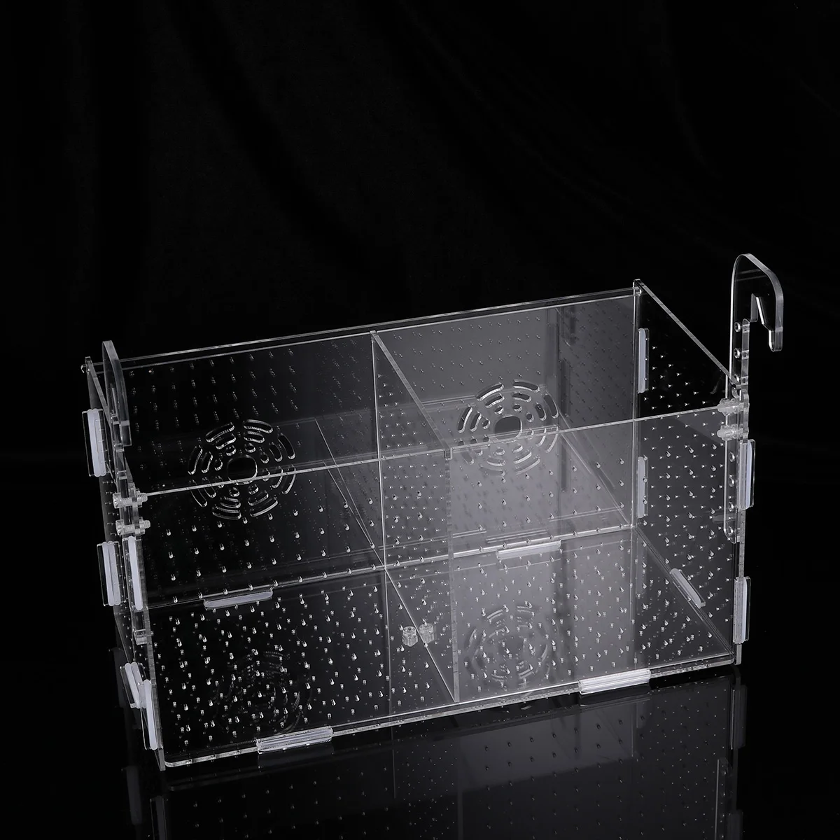 

Tank Box Aquarium Breeding Isolation Hatching Breeder Incubator Boxes Net Birthing Betta Aggressive Refugium Filter Water Inner