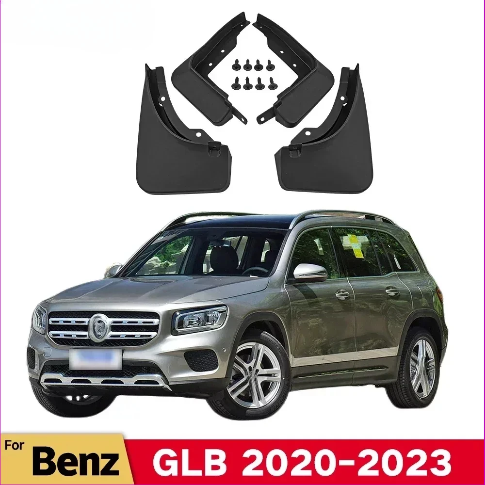 

Брызговики для Mercedes Benz GLB Class X247 2020-2023, брызговики от грязи, брызговики, передние и задние колеса, брызговики, автомобильные аксессуары