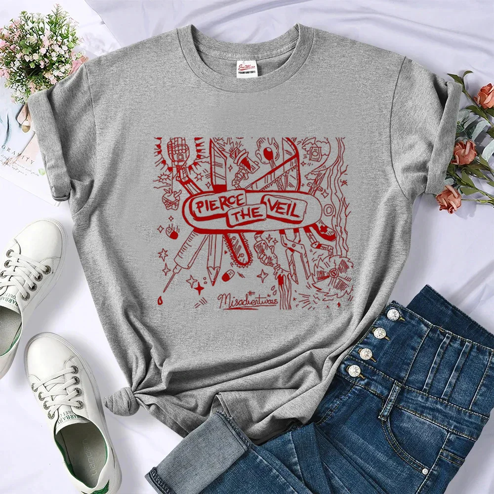 Женская футболка с рисунком пирсинг Фата Y2K