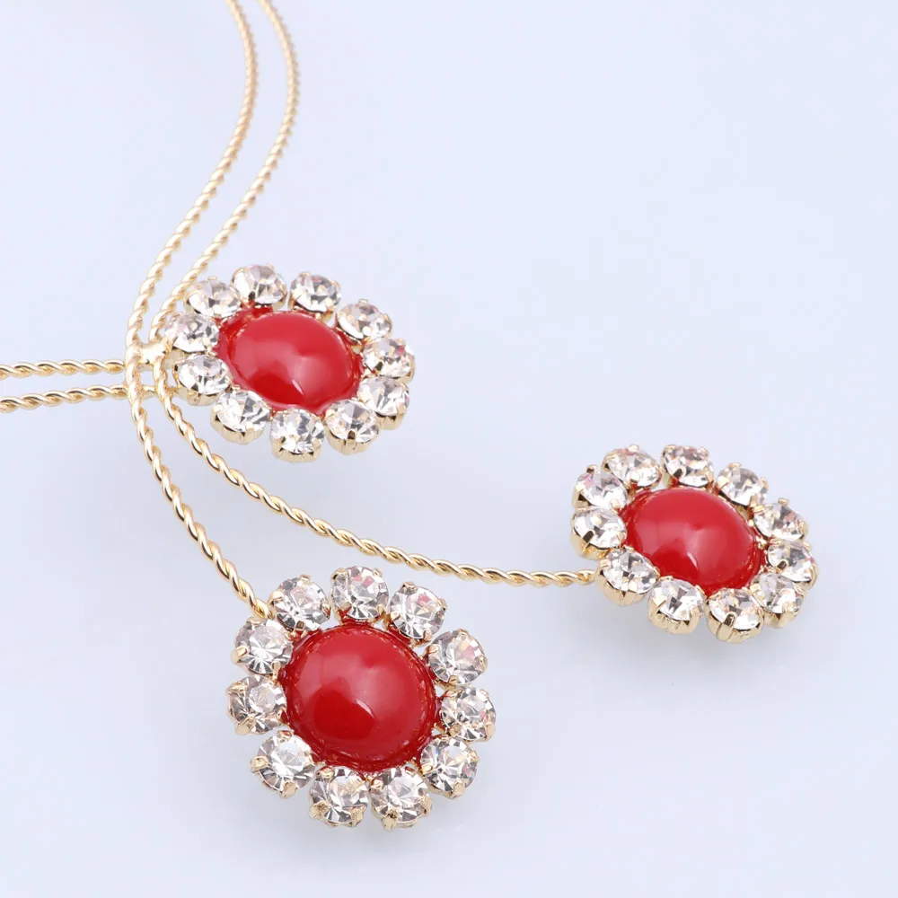 Ювелирные наборы CYNTHIA из Дубая в арабском стиле золотого цвета женские