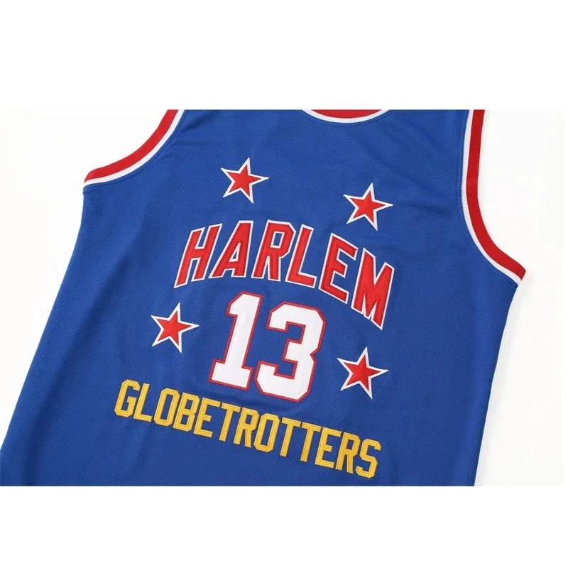 Фото CyBasketball Truien Harlem 13 Капитан Джерси Высокое качество Вышивание Вышивка Спортивная одежда на открытом воздухе Хип-хоп Фильм 2024 Синий