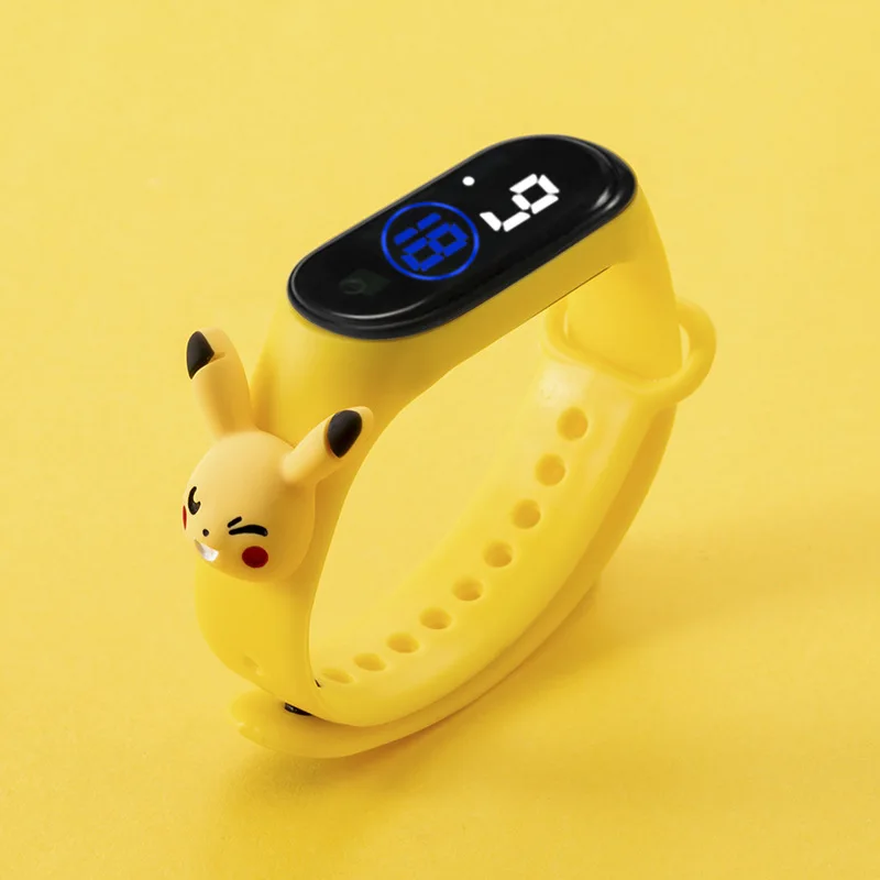 

Pokemon Pikachu Electronic Watch Cartoon Motion Digital Wristwatch Waterproof LED Wristwatch Children Christmas Trend Gift Toy