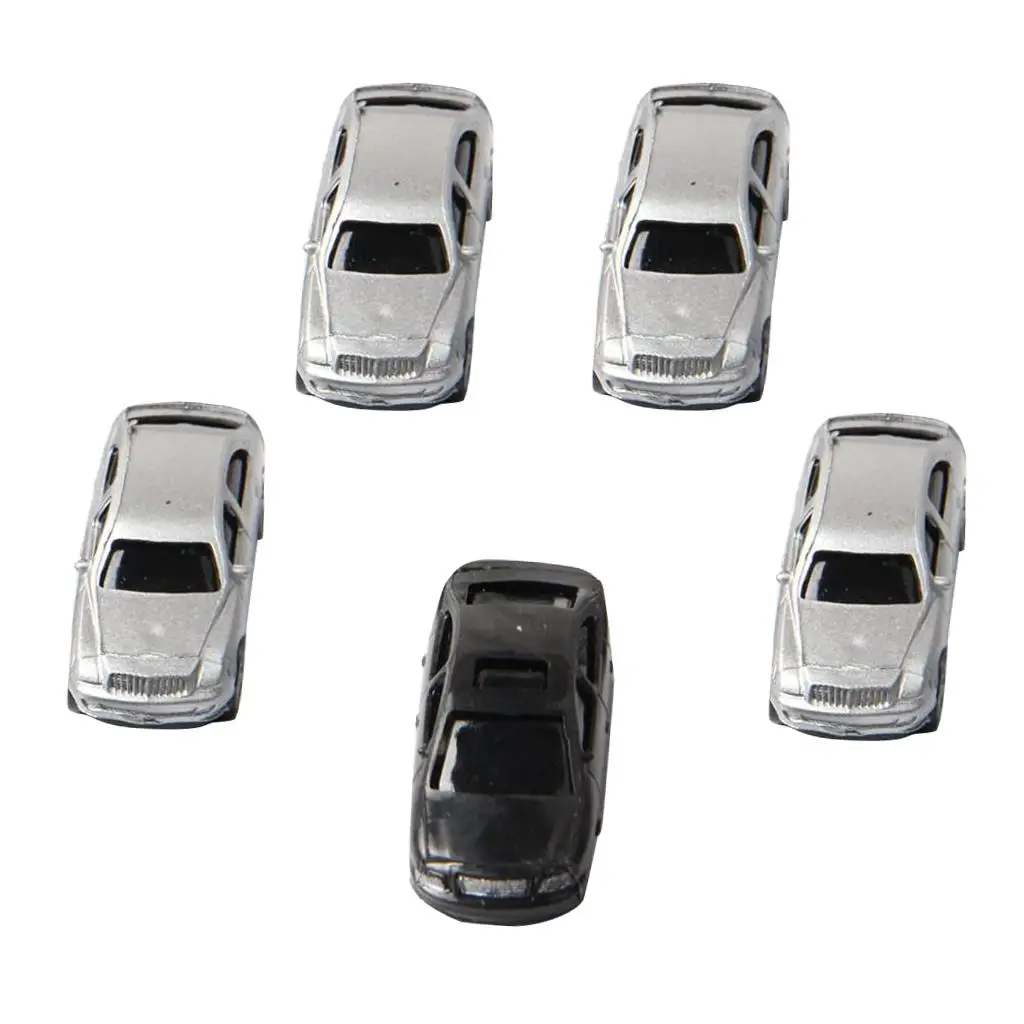 5 шт. масштаб 1:100 окрашенная модель автомобиля сделай сам настольная здания