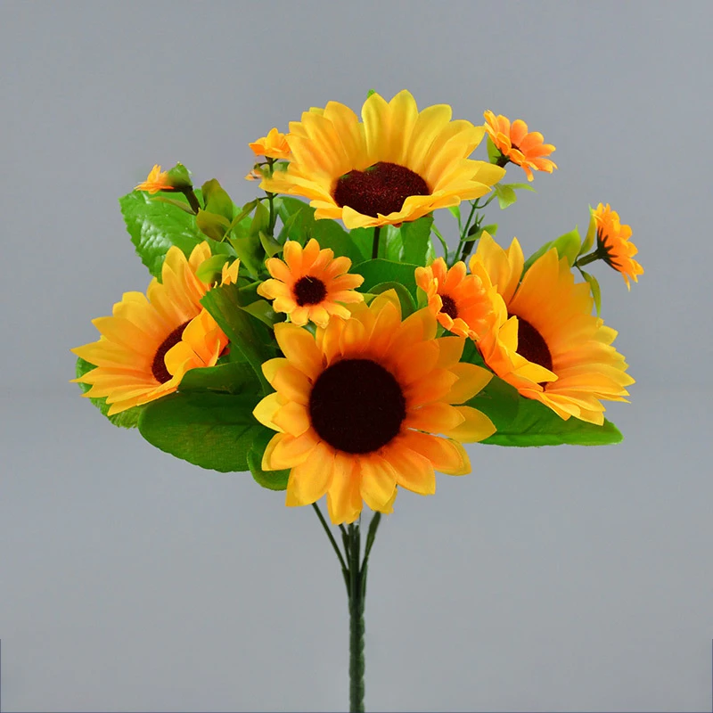 

Искусственный букет подсолнухов NUBECOM, шелк