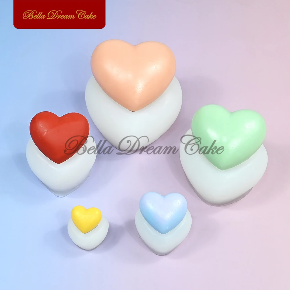 3D силиконовая форма с сердечком любви для помадки на день Святого Валентина