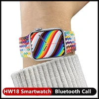 iwo hw18 smart watch 40mm heart rate monitor double buttons make call men women series 6 smartwatch pk iow 13 w66 w56 hw22