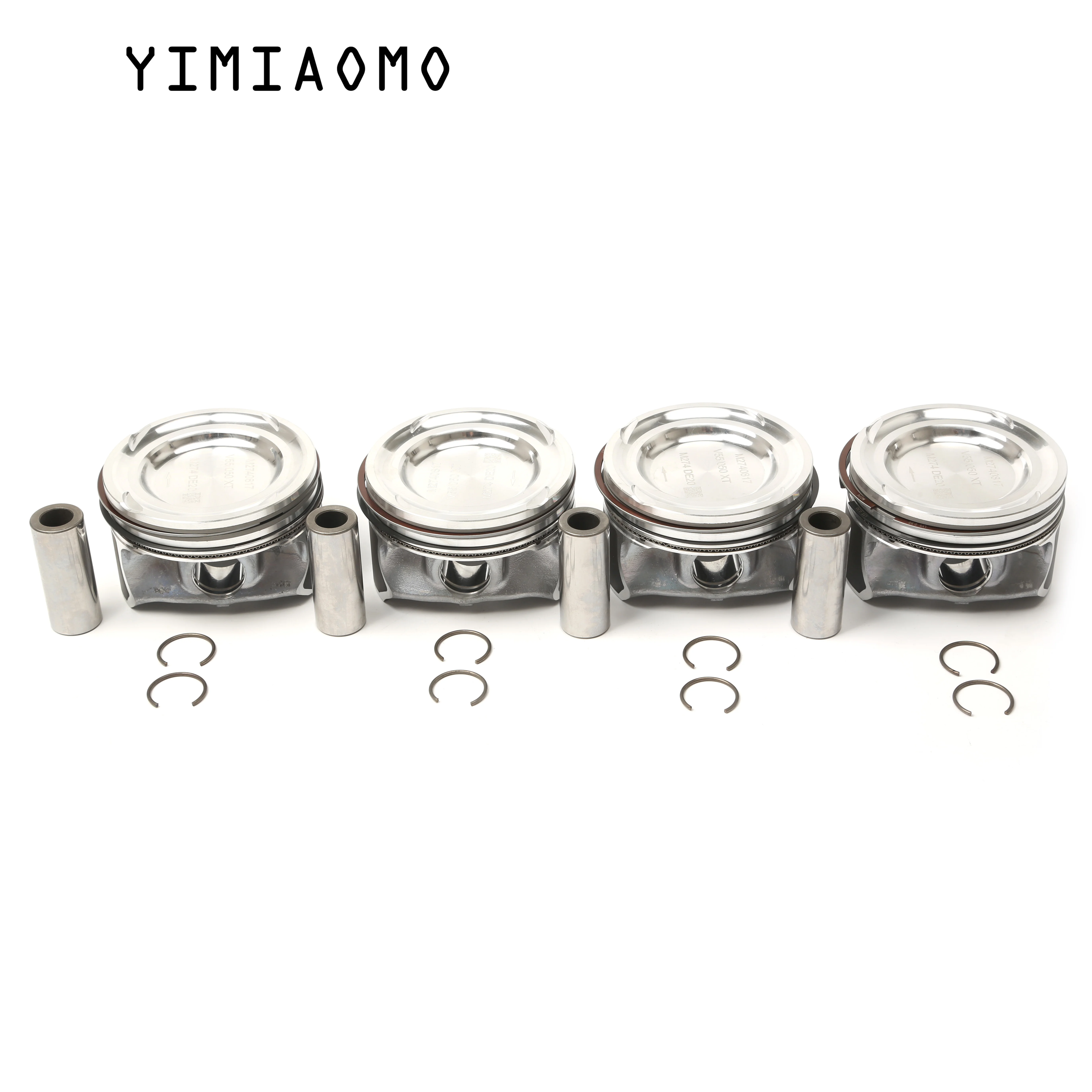 

A2740301617 4Pcs Pistons Assembly Kit Oversized 0.5MM For Mercedes-Benz W205 C218 A238 S213 X253 SLK R172 VITO Tourer 2740302417