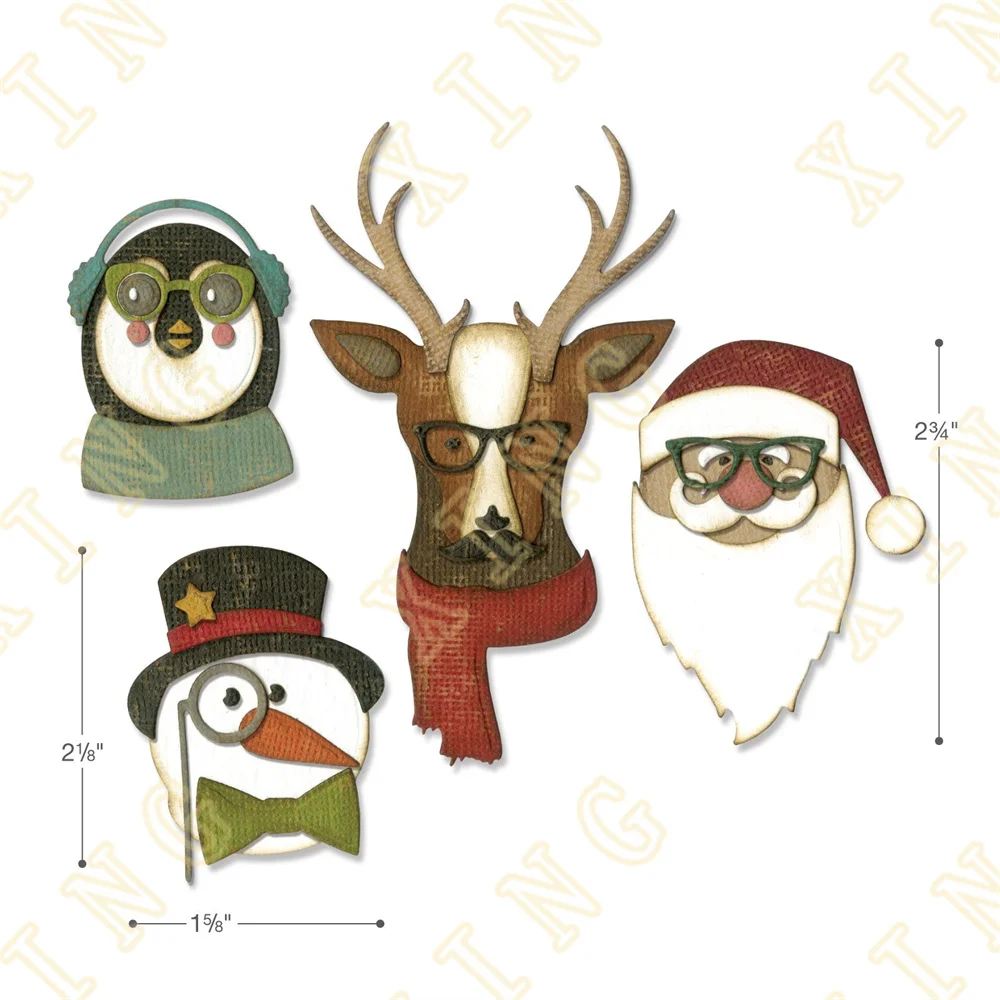 

Christmas Cool Yule New Metal Cutting Dies Scrapbook Diary Decoration Stencil Embossing Template Diy Greeting Card Handmade