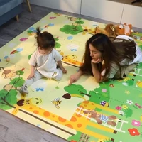 180x200cm baby crawling mat double sided printing childrens thickening play mat waterproof and anti fouling foldable mat