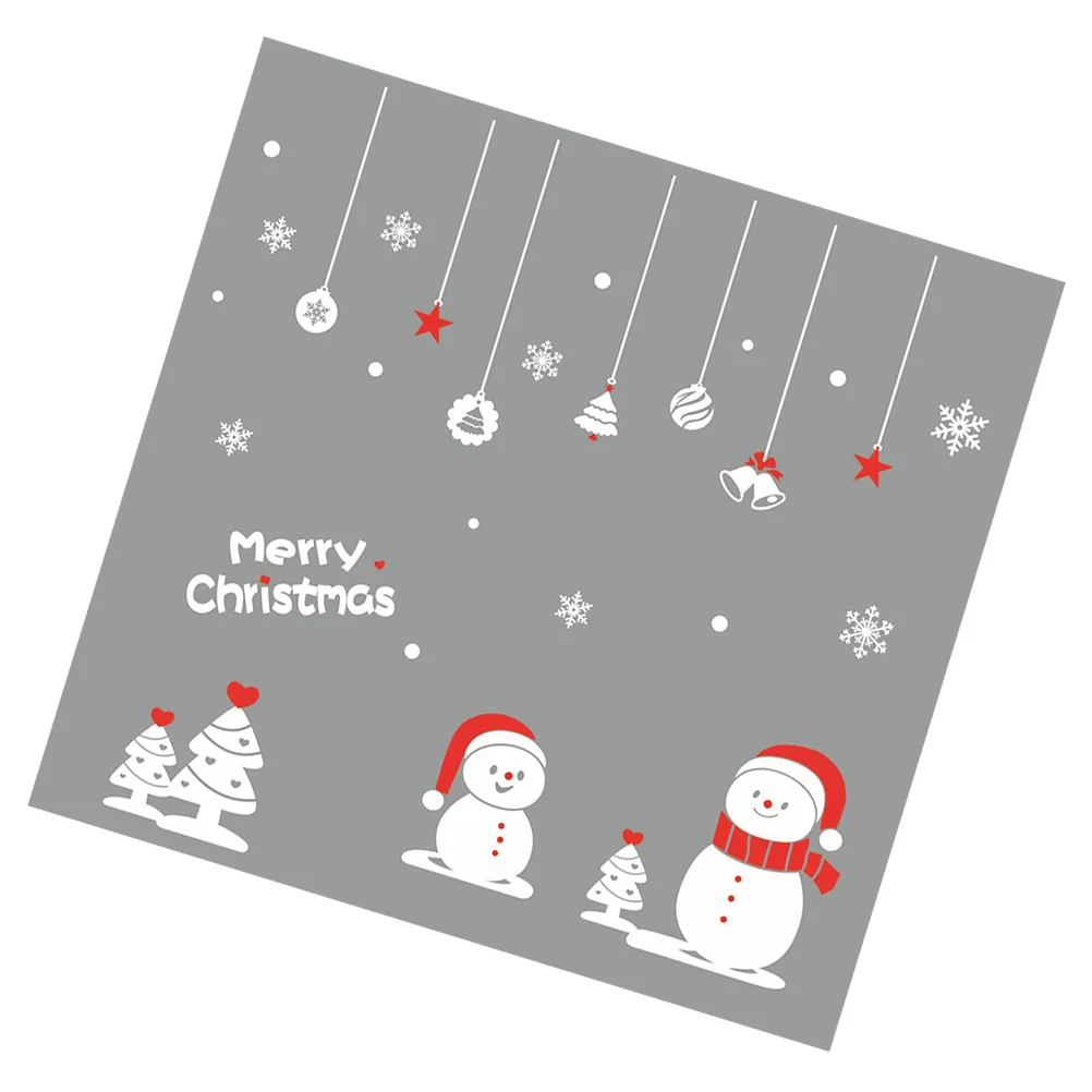 

1pc Holiday Mirror Tint Film Christmas Decoration Christmas Mirrored Window Film Christmas Party Wall Decor Wall Stickers