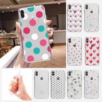 colored polka dots phone case for mobile phone for iphone 6 6s 7 8 plus xr x xs 11 12 13 mini pro max