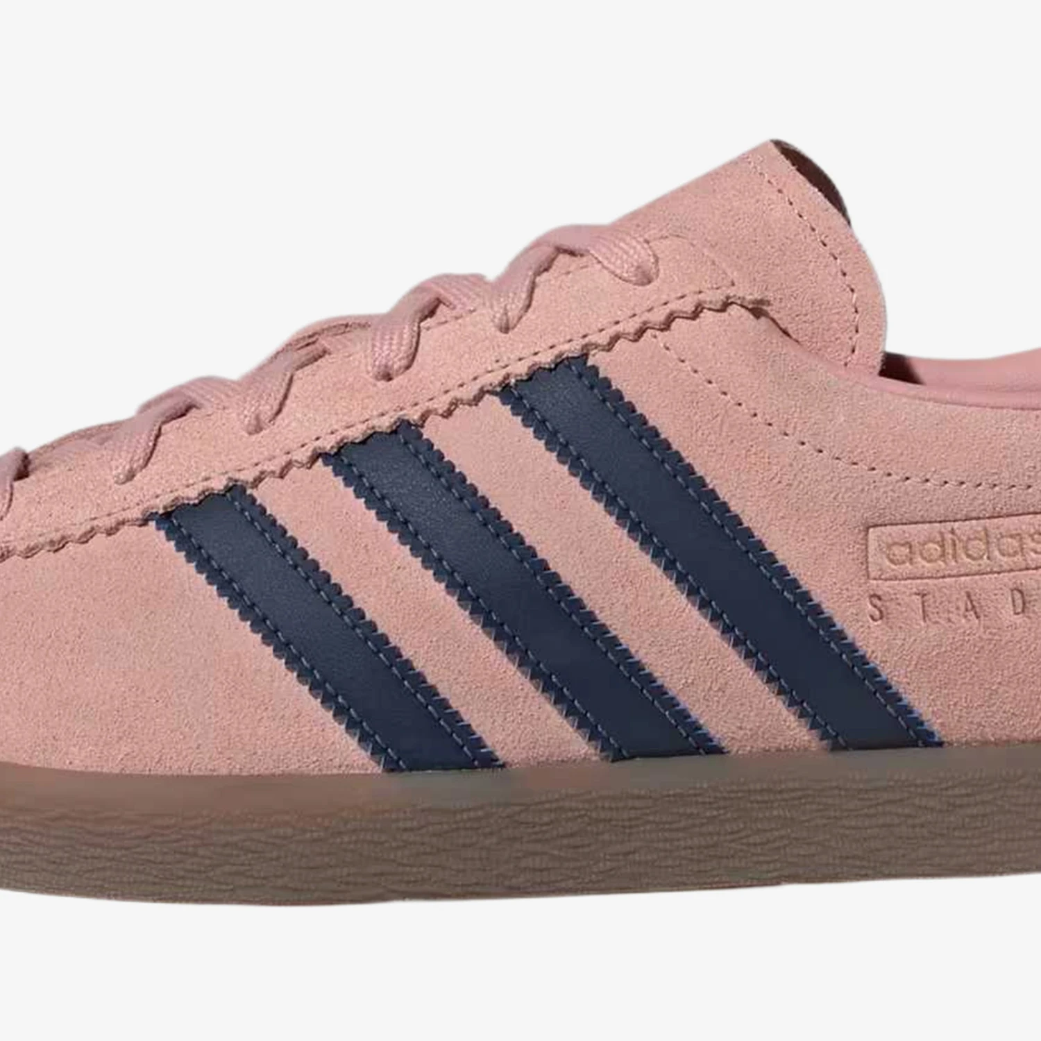 Фото Оригинальные мужские повседневные кроссовки Adidas Clover Stadt, розово-синие, модель JQ9010. №4