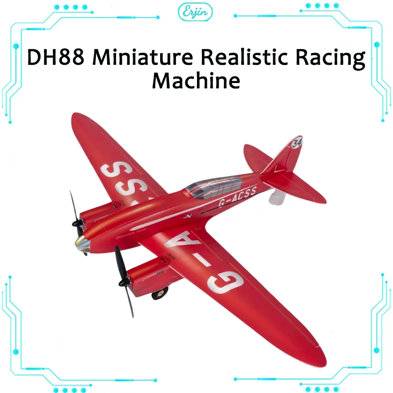 Minimumrc Dh88 Comet Модель самолета с двойным двигателем и фиксированным крылом