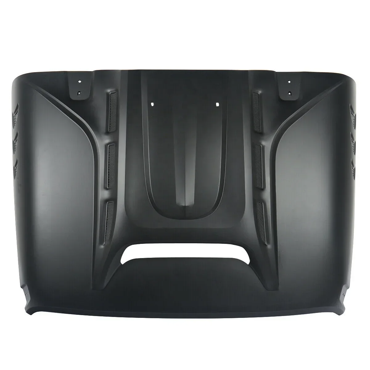 Черный стальной радиатор с вентиляцией капота для Jeep Wrangler JK JKU 07-18 гг.