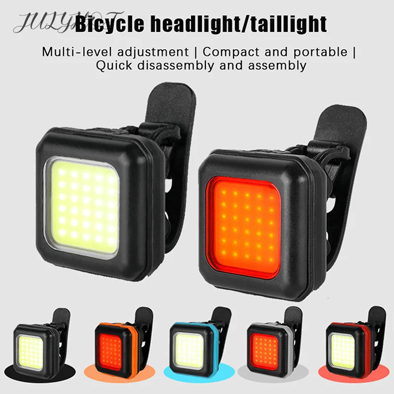 Велосипедная фонарь передняя и задняя фары USB Type-C