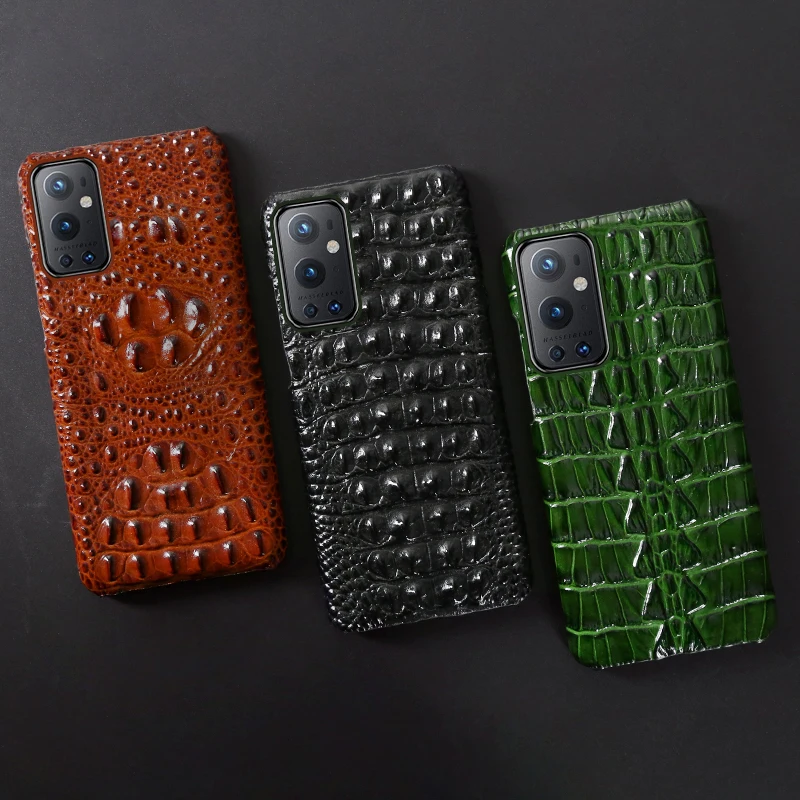 

For Oneplus 10 Leather Case New Crocodile Back Pattern Fit 9 8 7 Pro R T Nord20 200 100 Series