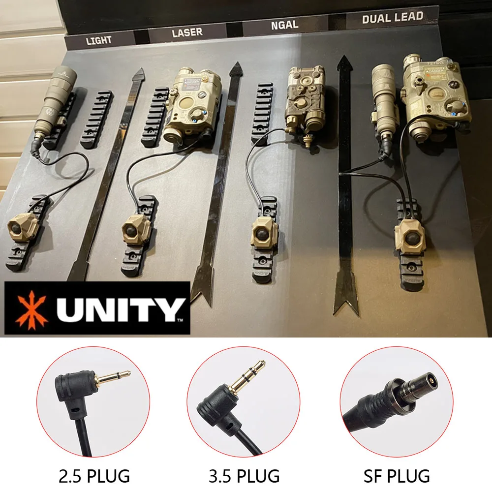 UNITY Picatinny M-lok KEYMOD SL Лазерный выносной переключатель давления для Surefire M300 M600 2.5 3.5 SF Crane Plug NGAL (art.: 3920da809bd7b) - 3920da809bd7b