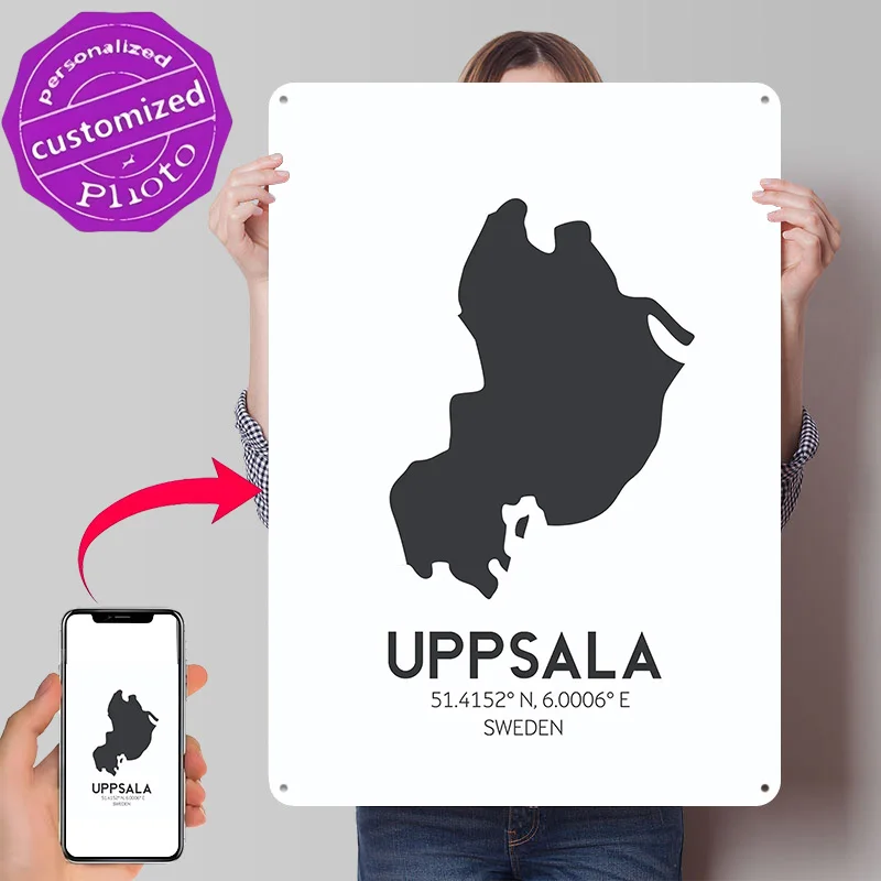 Фото Декоративные таблички Uppsala для гостиной и спальни, забавные настенные украшения, винтажные металлические таблички, аксессуары для бара, жестяные вывески для дома №1