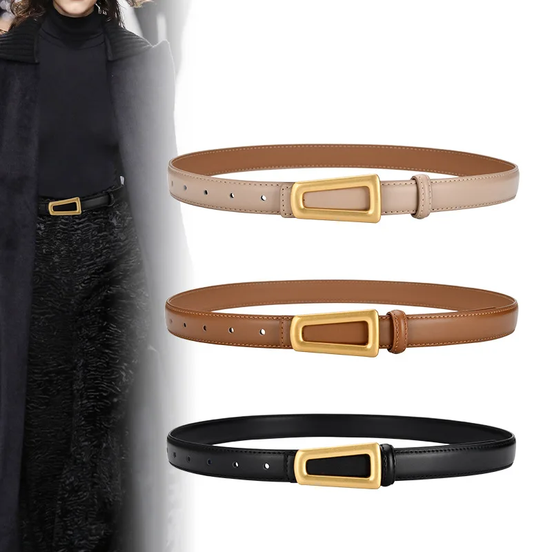 Luxury fashion belt girl restoring ancient ways is decorated with a leather belt for women