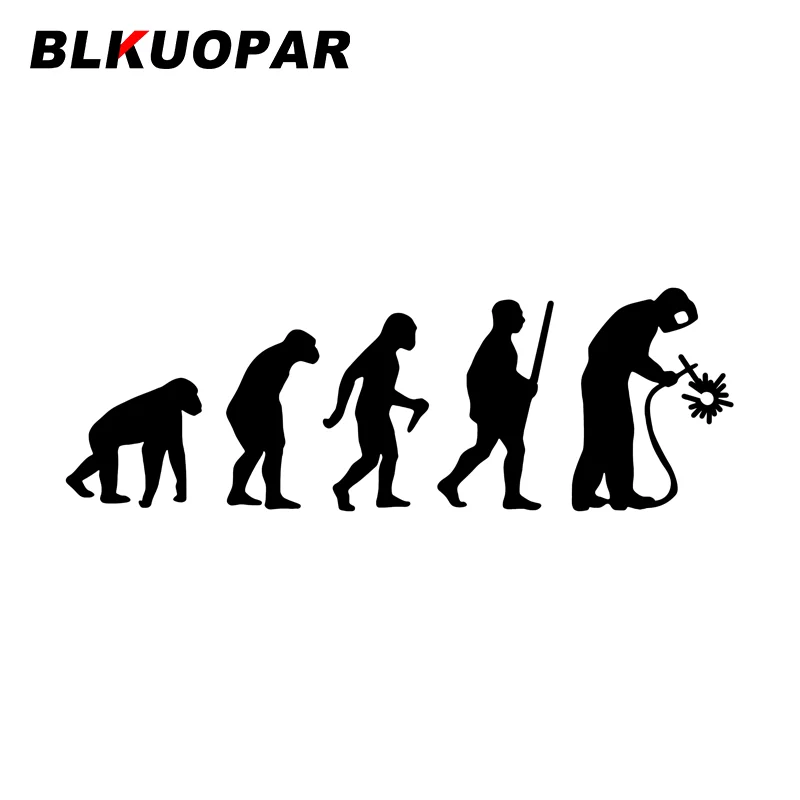 

BLKUOPAR Эволюция мужчины сварщика наклейки окклюзия царапина высечка холодильник топливный бак крышка Стайлинг