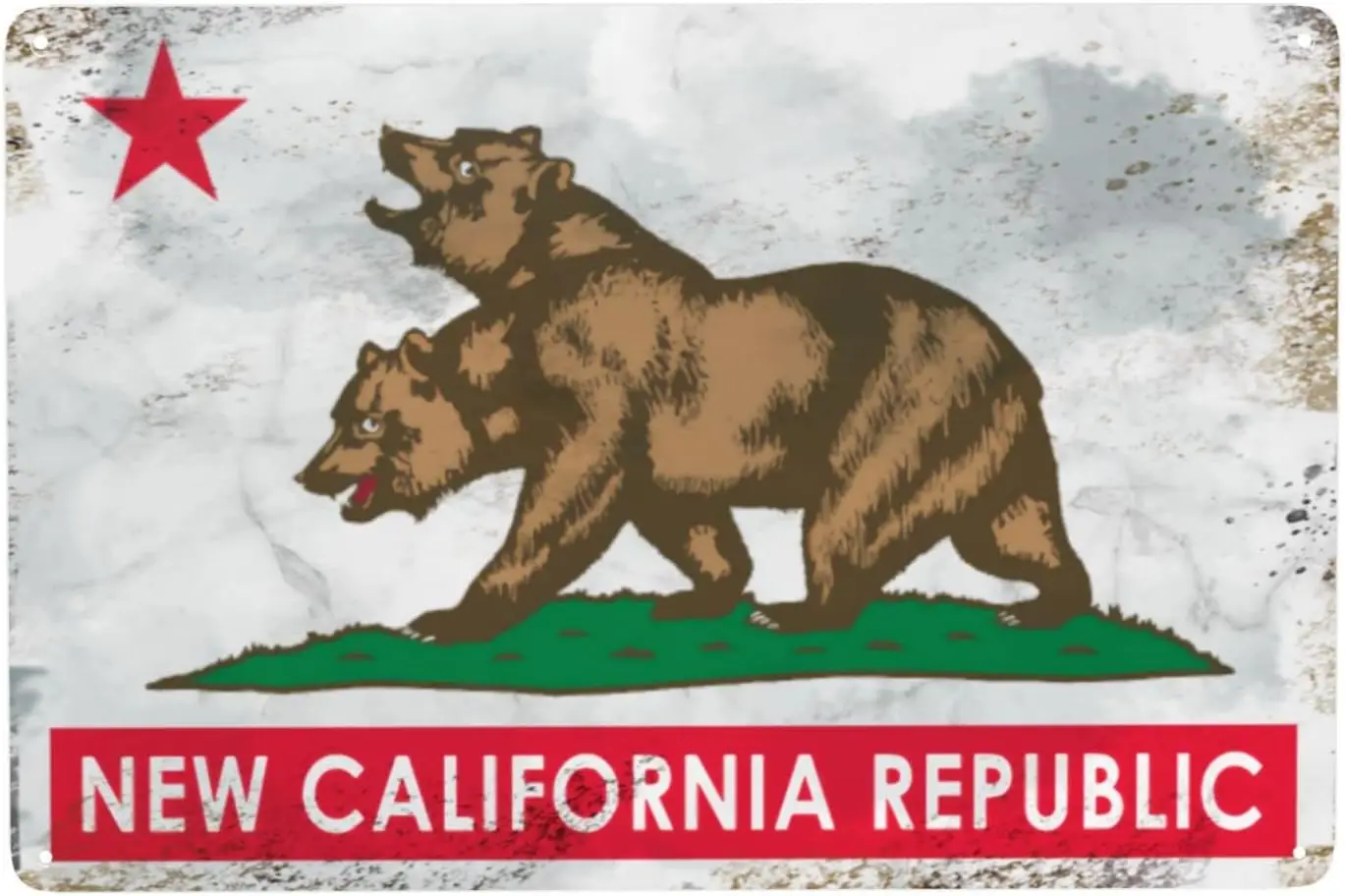 8x12n Fllout Новый clforFllout clforn republc rt Gfts Sgns Vntge Декор комнаты Metl Sgn Ретро Rod для дома и