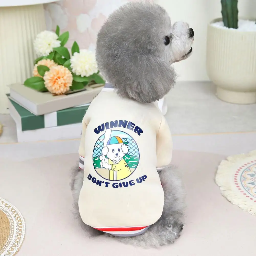 

Pretty Pet Sweater Universal Polyester Baseball Sport Pattern Pet Vest Pet T-shirt Pets Clothes