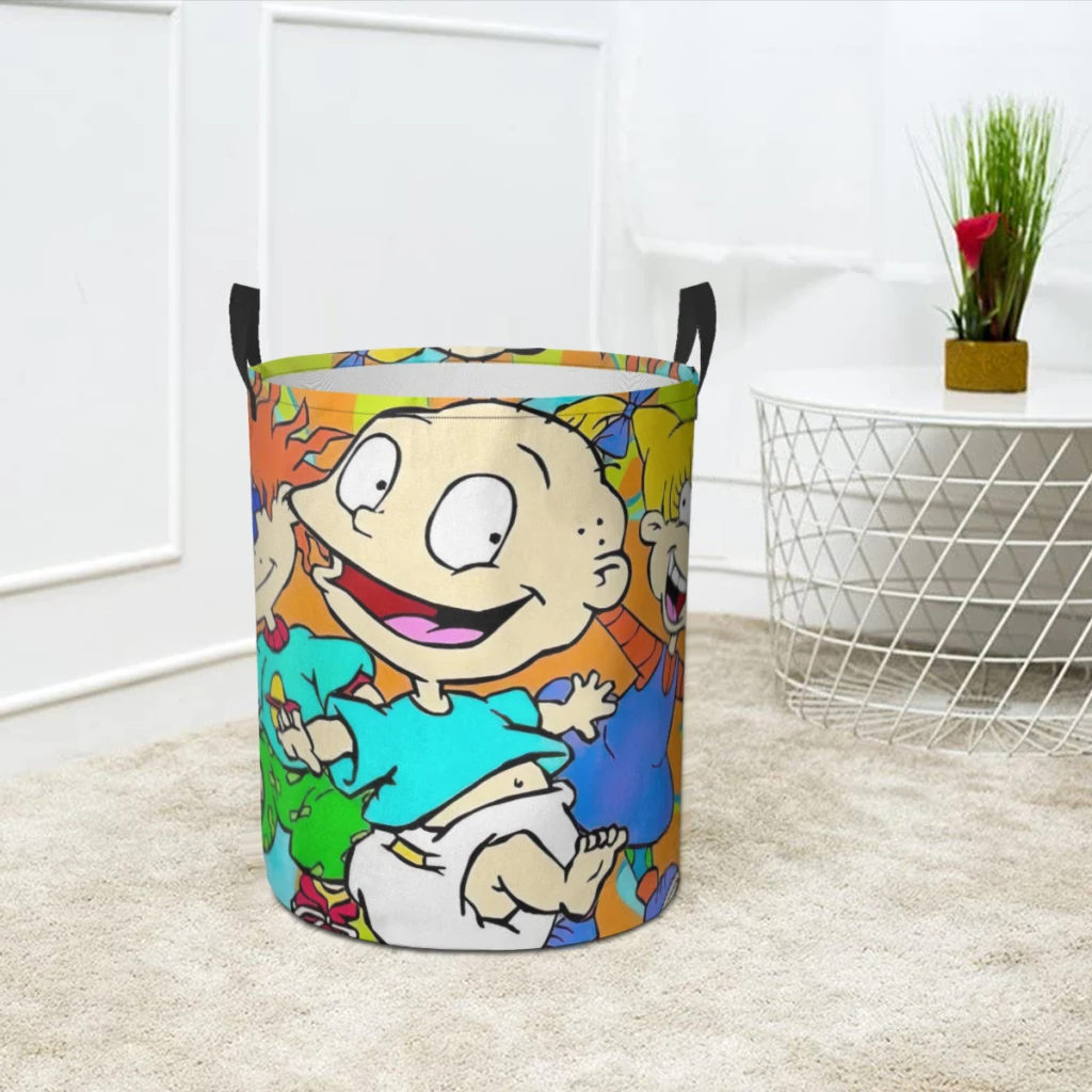 CARTOON R-RUGRATS Корзина для грязного белья Органайзер одежды Складное ведро хранения